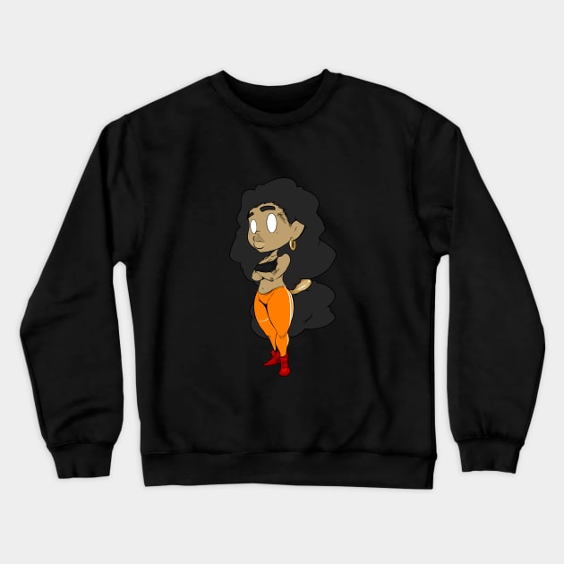 Shorty Queen Type Crewneck Sweatshirt by SuperMegaDopeydope